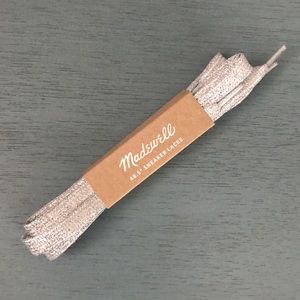 Madewell Shoelaces in Glitter Silver